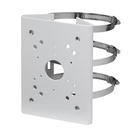 PFA150 - Staffa per pali/lampioni - Per telecamere dome motorizzate - Diametro 103~127 mm - Adatto per esterni - Colore bianco |
