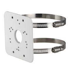 PFA152-E - Staffa per pali/lampioni - Per telecamere bullet o dome - Diametro 80~150 mm - Adatto per esterni - Colore bianco | 1