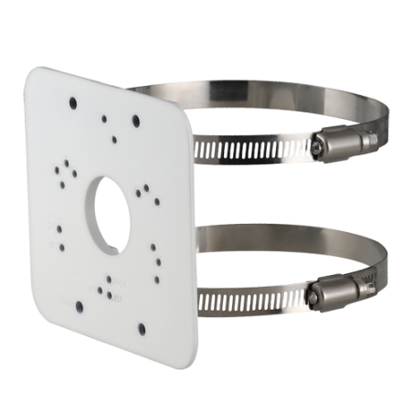 PFA152-E - Staffa per pali/lampioni - Per telecamere bullet o dome - Diametro 80~150 mm - Adatto per esterni - Colore bianco | 1