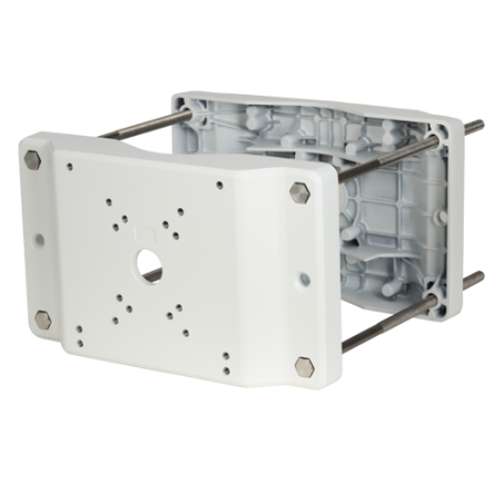 PFA153 - Staffa per pali/lampioni - Per telecamere dome motorizzate - Diametro 150~300 mm - Adatto per esterni - Colore bianco |