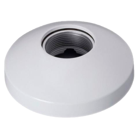 PFB301C - Staffa a tetto - Adatto per Domos motorizzati - In alluminio e policarbonato - 41,5 mm (I) x 133,6 mm (Ø) - Passacavo