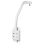 PFB303S - Supporto a cigno per Dome motorizzate - Adatto per uso esterno - Installazione cornice - Colore bianco - Passacavo - 8 PFB303S - Supporto a cigno per Dome motorizzate - Adatto per uso esterno - Installazione cornice - Colore bianco - Passacavo - 8