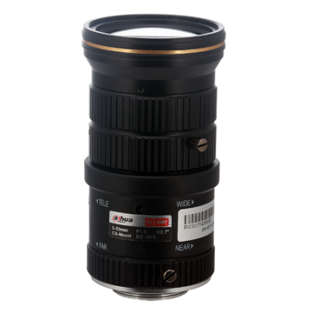 PFL0550-E6D - Ottica Varifocale - Qualità 6.0 Mpx - AutoIris Direct Drive (DC) - Varifocale: 5 a 50 mm - 1/2.7", F1.6 - Correzio