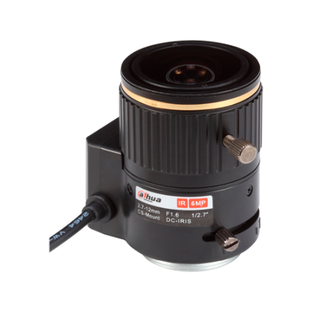 PFL2712-E6D - Lente con filo CS - Qualità 6.0 Mpx - AutoIris Direct Drive (DC) - Varifocale: 2.7 a 12 mm - 1/2.7" / F1.6 - Corre