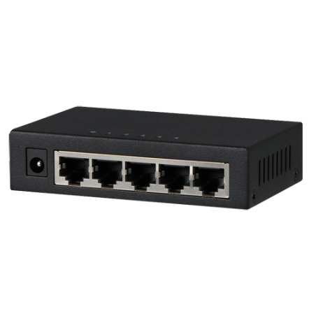 PFS3005-5GT - Switch Branded Gigabit - 5 porte RJ45 - Velocità 10/100/1000 Mbps - Alta velocità in tutte le porte - Specifico pe