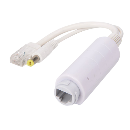 POE-SPLIT-15W-OUT - PoE Splitter_x000D_ - Per telecamere IP no PoE_x000D_ - Ingresso RJ45 (PoE) / Uscita RJ45 e jack - Velocità 
