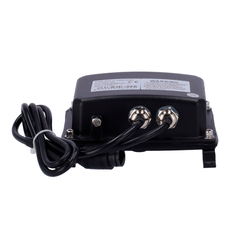 POE-SPLIT-25W-OUT - Convertitore PoE - Per faretti a infrarossi - Ingresso PoE IEEE802.3af - Uscita 25 W / DC 12 V/ 2A - Cavo Ca