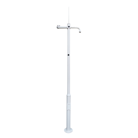 POLE-450-D - Palo per TVCC - 4.5 metri di altezza - Fabbricato in acciaio galvanizzato - 3 pezzi da 1,5 metri che compongono il 