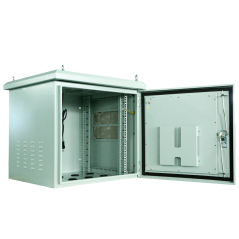 RACK-12U-OUTDOOR - Armadio rack a parete - Fino a 12U rack da 19" - Fino a 100 Kg di carico - Con griglie di ventilazione e pass