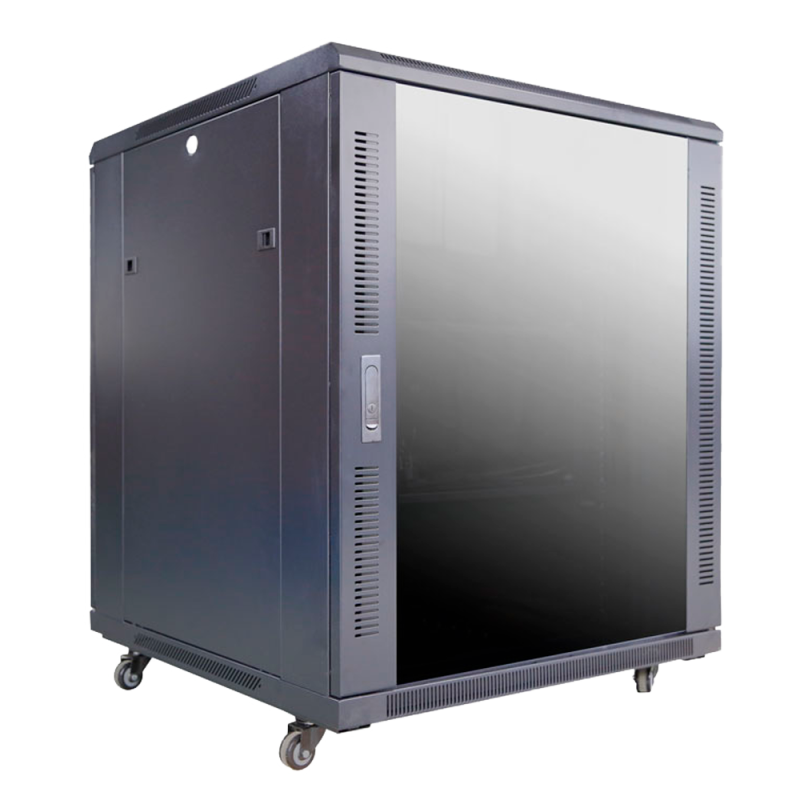 RACK-18UFN-8D8W - Armadio rack per pavimento - Fino a 18U rack da 19"(800*800) - Fino a 800 Kg di carico - Con ventole e passaca