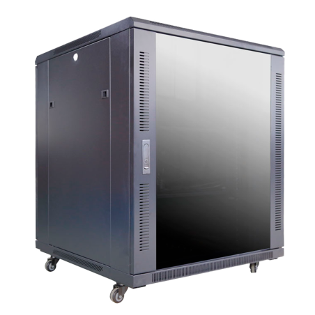RACK-18UFN-8D8W - Armadio rack per pavimento - Fino a 18U rack da 19"(800*800) - Fino a 800 Kg di carico - Con ventole e passaca