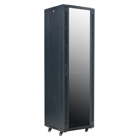 RACK-42UFN - Armadio rack per pavimento - Fino a 42U rack di 19" (600*600) - Fino a 800 Kg di carico - Con ventole e passacavi -