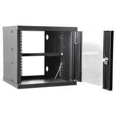 RACK-6U-10INCH - Armadio rack a parete - Fino a 6U rack da 10" - Fino a 15 Kg di carico - Con canaline passacavi - Vassoio inclu