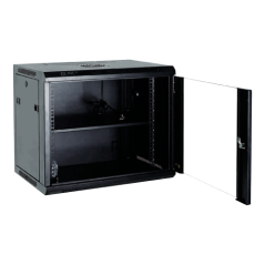 RACK-6UN-6D - Armadio rack a parete - Fino a 6U rack da 19" - Fino a 100 Kg di carico - Con ventole e passacavi - Profondità 600