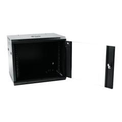 RACK-9UN-6D - Armadio rack a parete - Fino a 9U rack da 19" - Fino a 100 Kg di carico - Con ventole e passacavi - Profondità 600