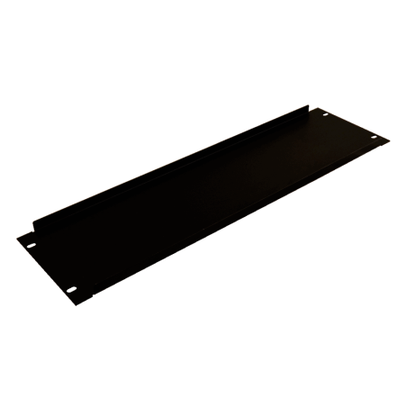 RACK-BLANK-3U - Pannello cieco per rack standard 19" - Formato 3U - Colore nero