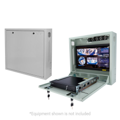 RACK-WALL - Box di sicurezza - Speciale per installazione a parete - Formato verticale - 2 chiavi e serrature - Ingressi lateral