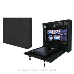 RACK-WALL-B - Box di sicurezza - Speciale per installazione a parete - Formato verticale - 2 chiavi e serrature - Ingressi later