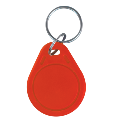RFID-TAG-R - Portachiavi TAG di prossimità numerato - ID per radiofrequenza - EM passivo | Color rosso - Bassa frequenza 125 kHz