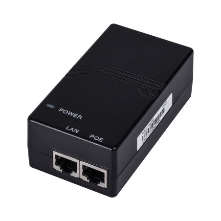 RG-E-120GE - Ruijie - Iniettore PoE IEEE802.3af - Porte RJ45 10/100/1000 Mbps - Potenza 15.4 W - Distanza massima 100 m - Design