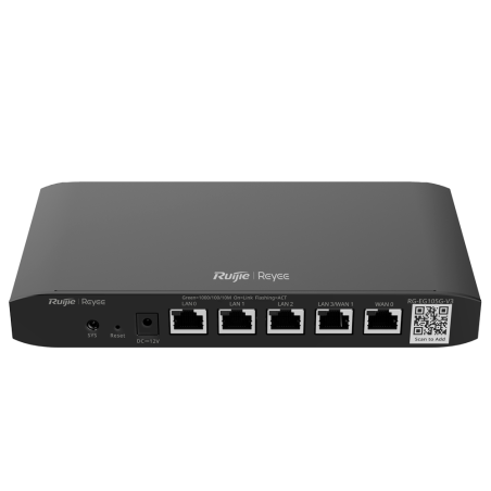 RG-EG105G-V3 - Reyee Router Controller Cloud - 5 Porte RJ45 10/100 /1000 Mbps - Supporta fino a 2 WAN per il failover o il bilan