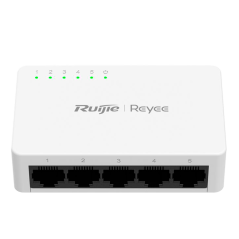 RG-ES05G-L - Reyee Switch da Tavolo - Alloggiamento in Plastica - 5 porte RJ45 - Velocità 10/100/1000 Mbps - Plug and Play - Tec