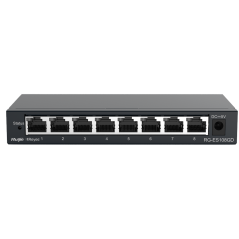 RG-ES108GD - Reyee Switch da Tavolo - Alloggiamento in Metallo - 8 porte RJ45 - Velocità 10/100/1000 Mbps - Plug and Play - Tecn