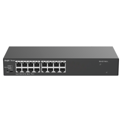 RG-ES116G-L - Reyee Switch da Tavolo - Alloggiamento in Metallo - Montaggio su rack - 16 porte RJ45 - Velocità 10/100/1000 Mbps 