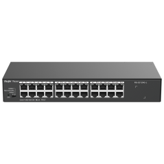 RG-ES124G-L - Reyee Switch da Tavolo - Alloggiamento in Metallo - Montaggio su rack - 24 porte RJ45 - Velocità 10/100/1000 Mbps 