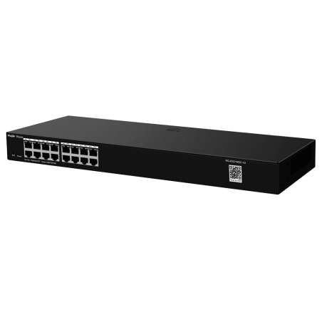 RG-ES216GC-V2 - Reyee Switch Cloud - 16 porte RJ45 Gigabit - Velocità della porta 10/100/1000 Mbps - Plug &amp Play - VLAN/Port 