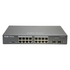 RG-ES218GC-P - Reyee Switch PoE Cloud Managed - 16 porte PoE 802.3af/at + 2 SFP - 16 RJ45 10/100/1000Mbps + 2 SFP 10/100/1000Mbp