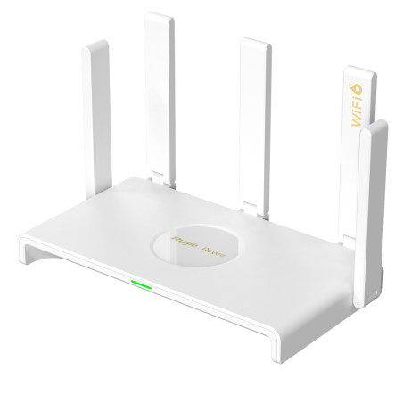 RG-EW3000GX - Reyee Router Gigabit Mesh Wi-Fi 6 AX3000 - 5 Porte RJ45 10/100/1000 Mbps - 802.11ax 2x2 e dual-band 2.4 e 5 GHz - 