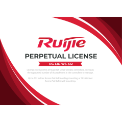 RG-LIC-WS-512 - Licenze per i controller Ruijie serie WS - Aumenta il numero di AP gestibili - Fino a 512 AP standard o 1024 AP