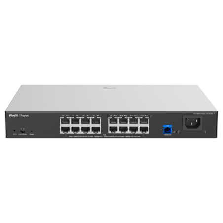 RG-NBF2100S-16GT1SC-P - Reyee E-Lighten Switch PoE Cloud Layer 2 - 16 porte RJ45 Gigabit 802.3af/at - 1 Porta ottica SC 1G (PON)
