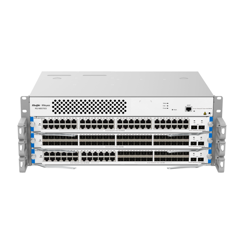 RG-NBS7003 - Reyee Switch Layer L3 modulare - 3 Slot di Espansione (dimensione totale di 4U) - Fino a 144 porte GE / 144 SFP GE 