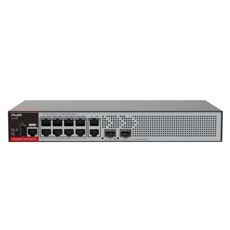 RG-S2915-10GT2MS-P-L - Ruijie Switch PoE Cloud Managed L2+ - 8 porte RJ45 GE + 2 porte SFP 2.5Gigabit - 8 Porte PoE+ / Fino a 12
