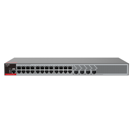 RG-S2915-24GT4MS-L - Ruijie Switch Cloud Managed L2+ - 24 porte RJ45 + 4 porte SFP 2.5 - Velocità 24 x10/100/1000Mbps + 4 x1000/