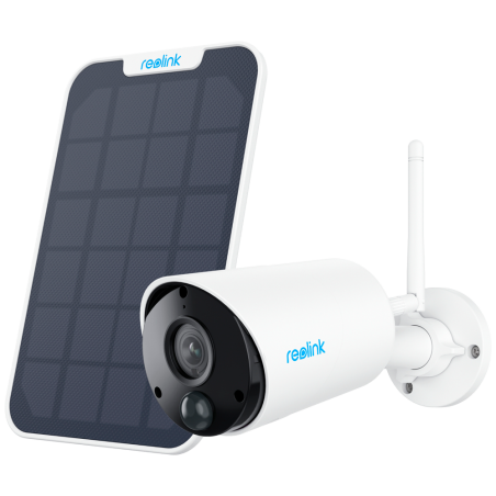 RL-ARGUS-ECO-B320-SOLARKIT - Reolink Telecamera WiFi a Batteria con Pannello Solare - 3MP (2304 x 1296) - IR 10 m / Sirena - Ril
