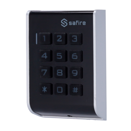 SF-AC104 - Controllo accessi autonomo - Accesso tramite scheda EM e PIN - Uscita relè e pulsante - Wiegand 26 - Tempo attivazion