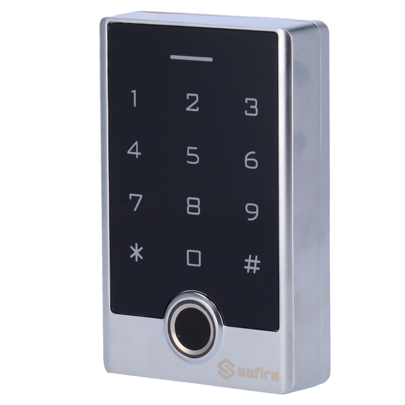 SF-AC122-F-WIFI - Controllo accessi autonomo - Accesso tramite impronte digitali, scheda EM, PIN e APP - Uscita relè e pulsante 