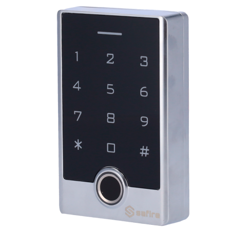 SF-AC122-F-WIFI - Controllo accessi autonomo - Accesso tramite impronte digitali, scheda EM, PIN e APP - Uscita relè e pulsante