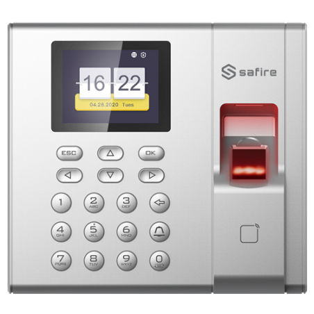 SF-AC3003KMFD-IP - Controllo accessi e presenze - Impronte digitali, scheda MF e PIN - 1.000 utenti | 100.000 registri - TCP/IP,