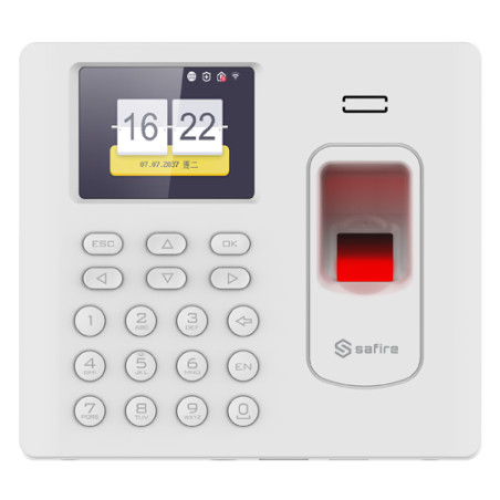 SF-AC3012KEMDW-IPW - Controllo presenze - Impronte digitali, scheda EM e PIN - 3.000 utenti | 100.000 registri - TCP/IP, WiFi, U