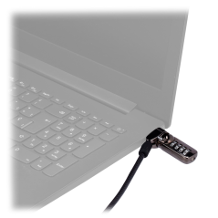 SF-EASROPE-200 - Cordino antifurto EAS - Adatto per laptop - Apertura con codice da 4 cifre - Dimensioni serratura: 5 (H) x 7 (I
