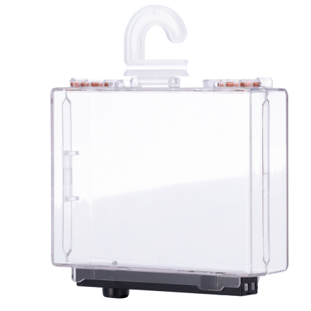 SF-EASSAFER101-AM - Protezione elettronica antitaccheggio EAS - AM 58 kHz | Sblocco magnetico - Scatola in policarbonato traspar