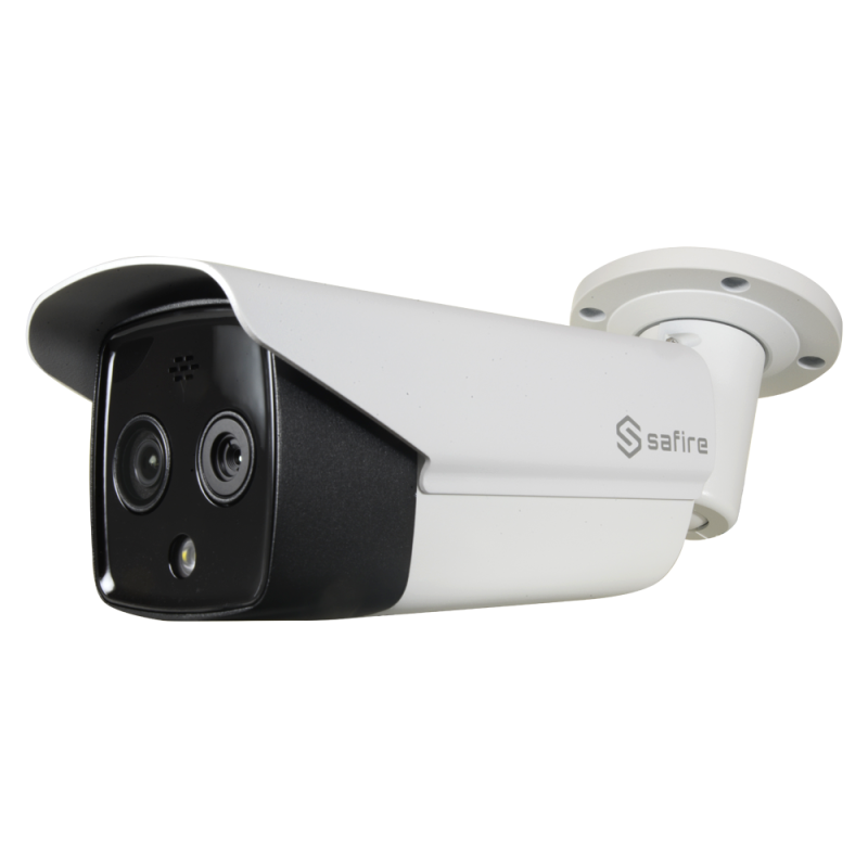 SF-IPTB012DA-10D4-256 - Telecamera termica Dual IP Safire - 256x192 VOx | Lente 9.7mm - Sensore ottico 1/2.7” 4 Mpx | Lente 8mm