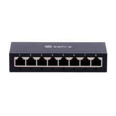 SF-SW08-G-M - Safire Switch da tavolo - 8 porte Gigabit - Velocità 10/100/1000 Mbps - Plug &amp Play - Tecnologia di risparmio e