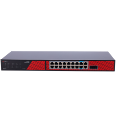 SF-SW2016HIPOE-GF-240 - Safire Switch Hi-PoE - 16 porte PoE + 2 SFP + 2 RJ45 - Velocità porte Gigabit 10/100/1000Mbps - 14 Porte