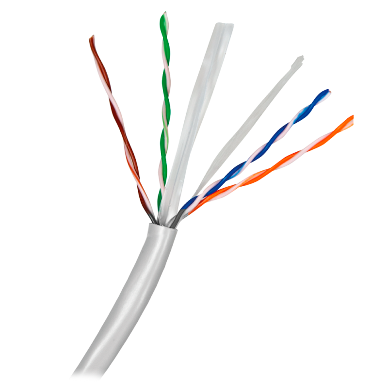 SF-UTP6-100-23AWG-G - Cavo UTP Safire Categoria 6 - Conduttore CCA - Diametro 23 AWG-0,58mm - Soddisfa il test Fluke 90m - Guain SF-UTP6-100-23AWG-G - Cavo UTP Safire Categoria 6 - Conduttore CCA - Diametro 23 AWG-0,58mm - Soddisfa il test Fluke 90m - Guain