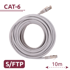 SFTP6A-H-10W - Cavo SFTP - Ethernet - Connettori RJ45 - Categoria 6A - 10 m - Colore bianco